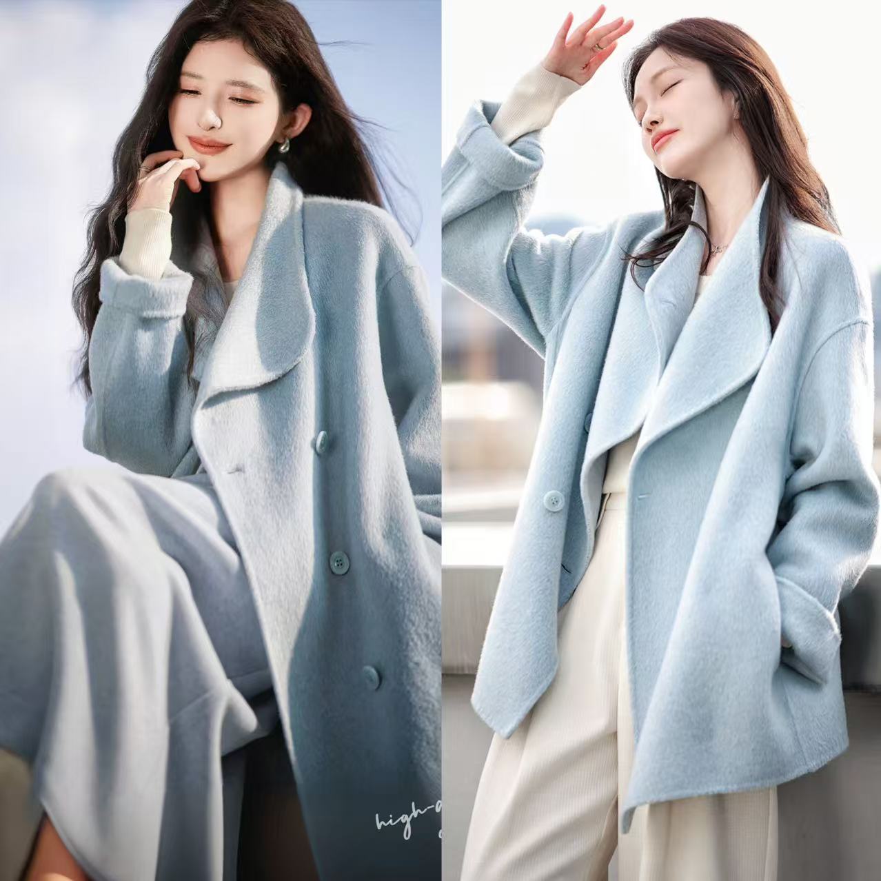 【赵大喜】奶糖大衣2.0 | 真丝骆驼绒羊毛大衣