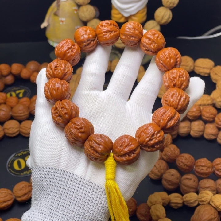 段***3手串文玩核桃京八棱