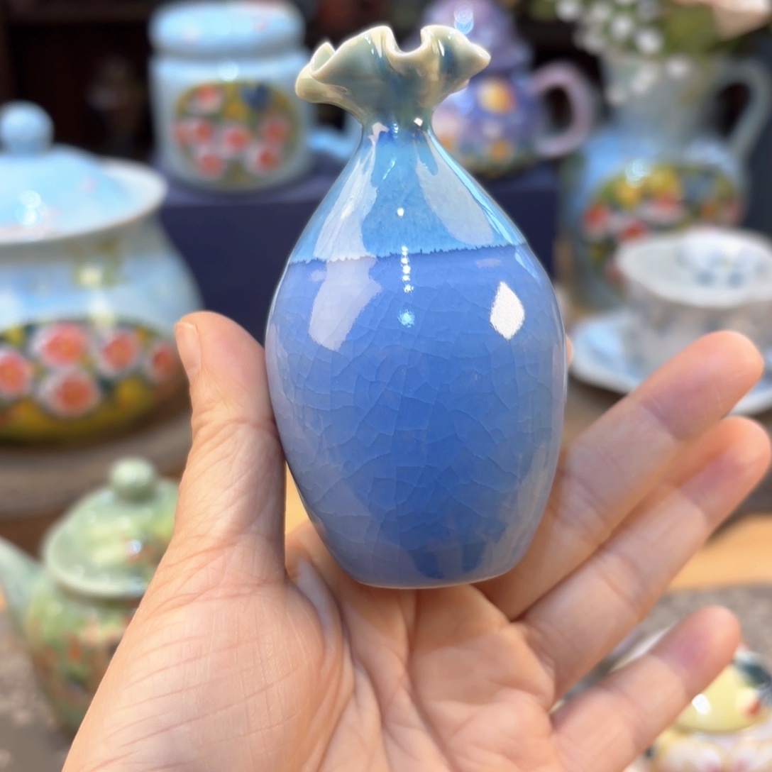 景德镇手绘高温釉下彩陶瓷茶具