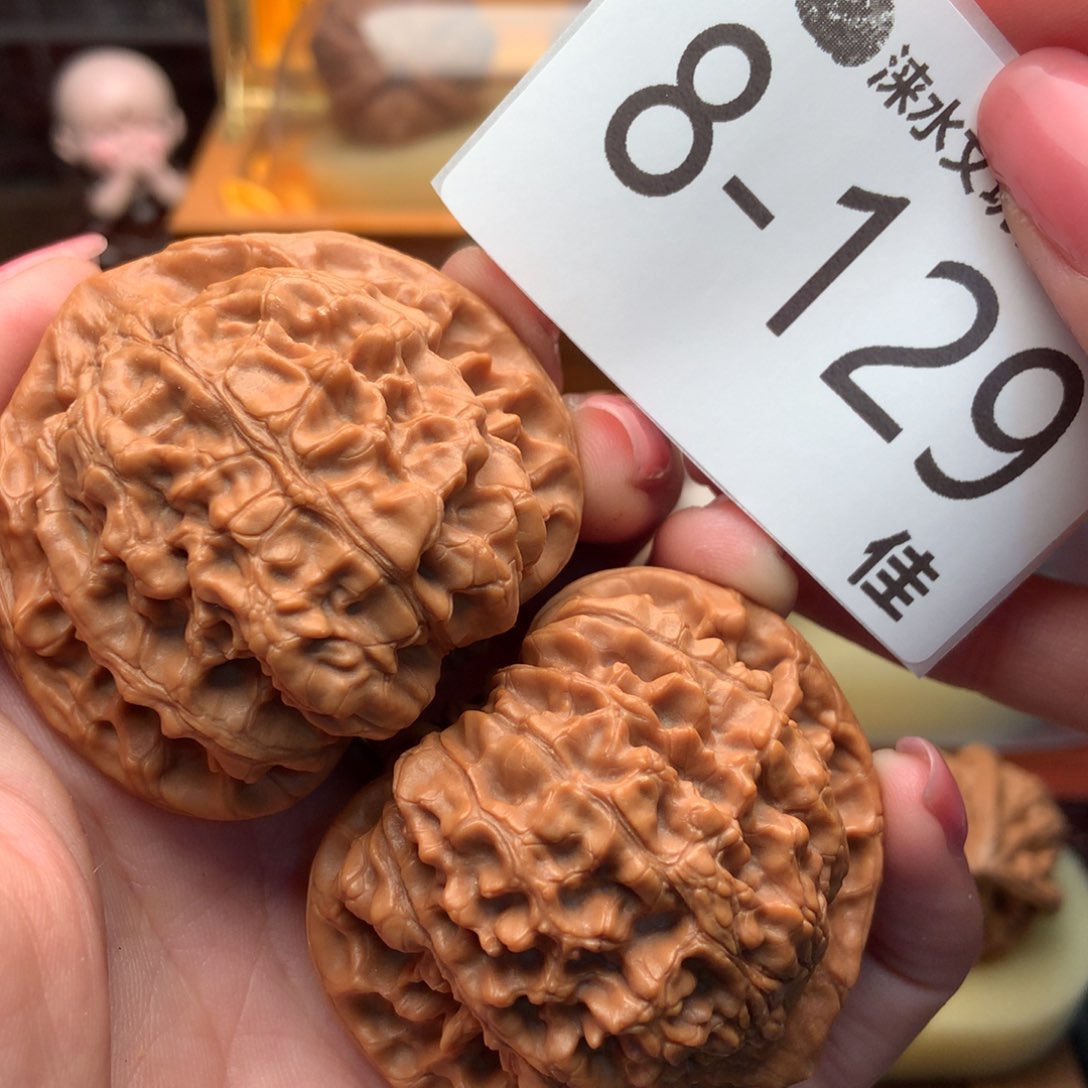 文玩核桃把件50官帽 