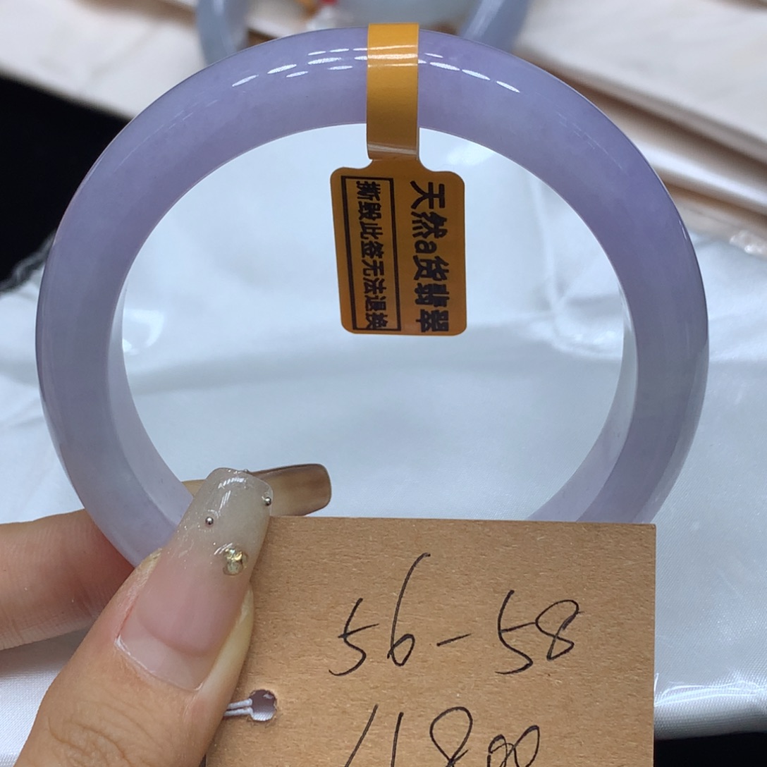 奶****翡翠未镶嵌手镯天然翡翠