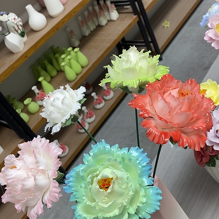 陶瓷陶瓷材料加工4朵