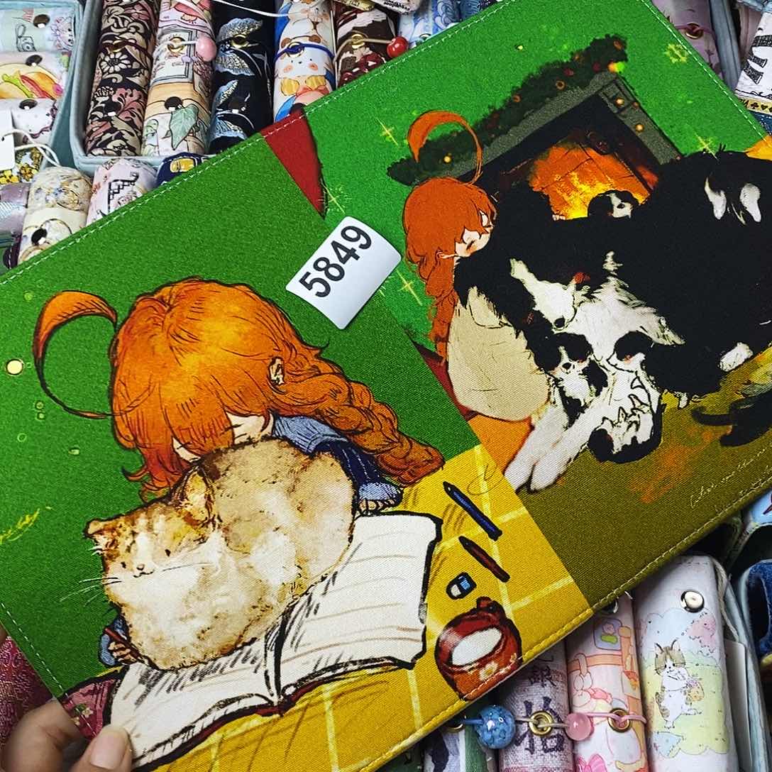 织绣A5 活页不加纸打孔5849