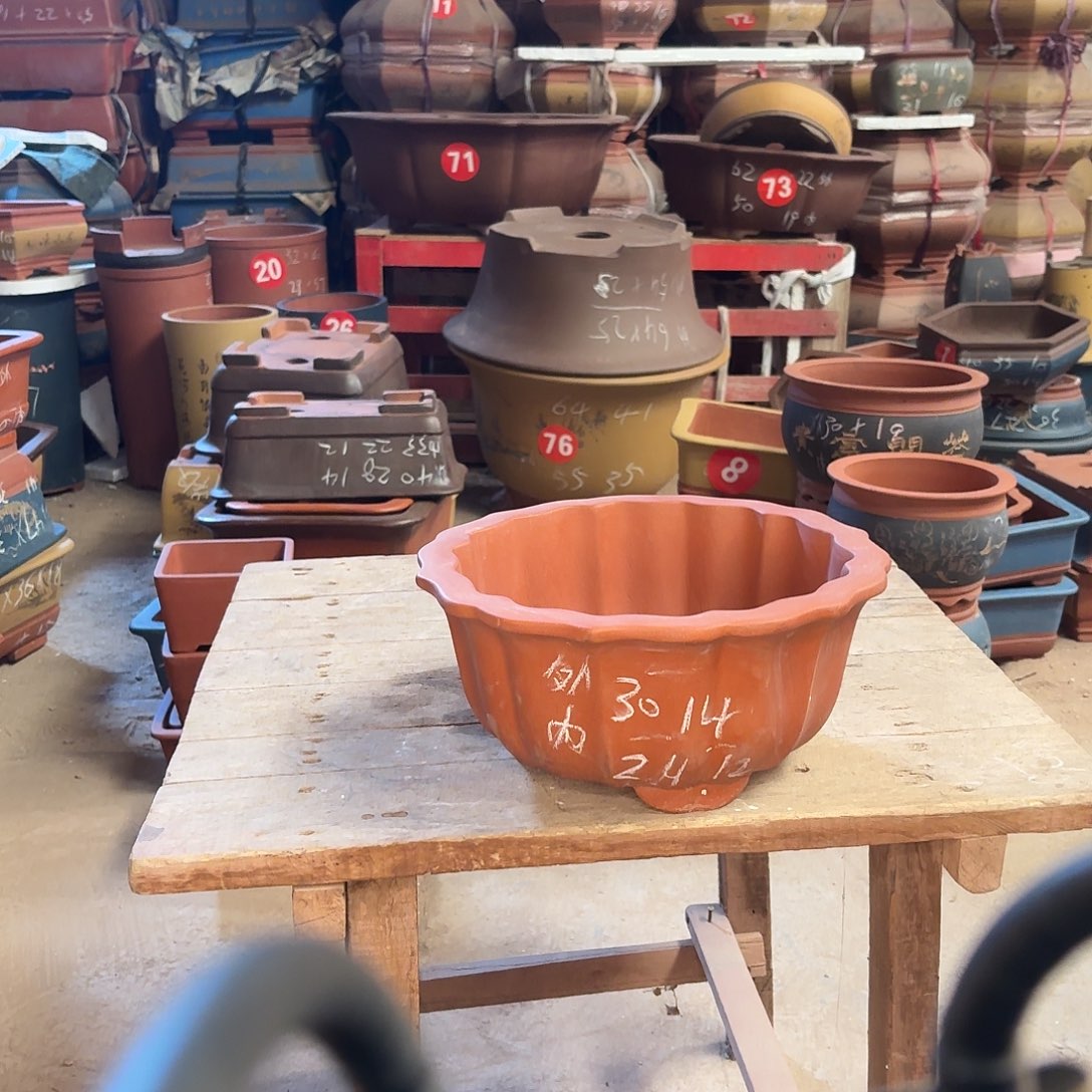 紫砂紫砂花盆莲花一个