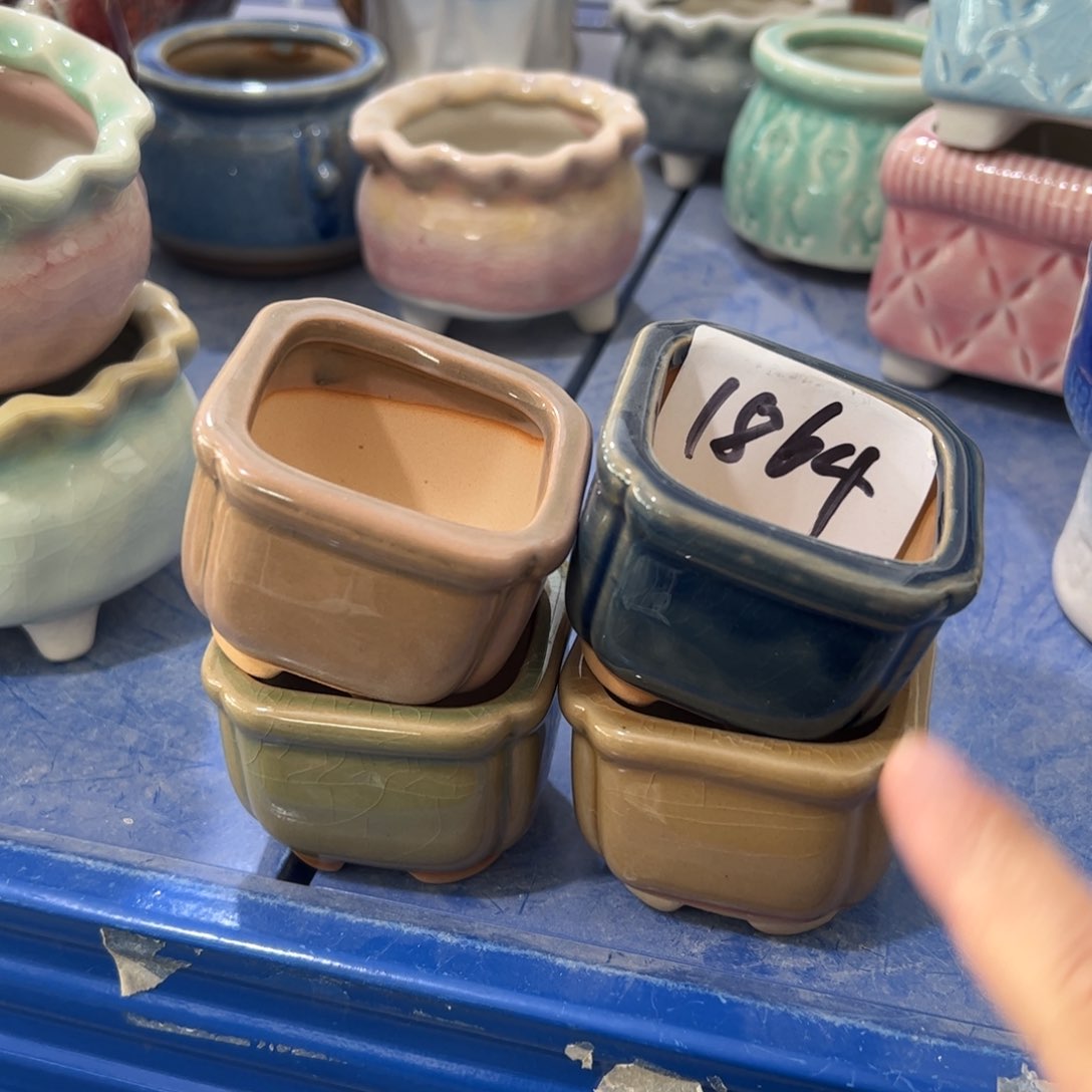 陶瓷陶瓷多肉花盆@@1864