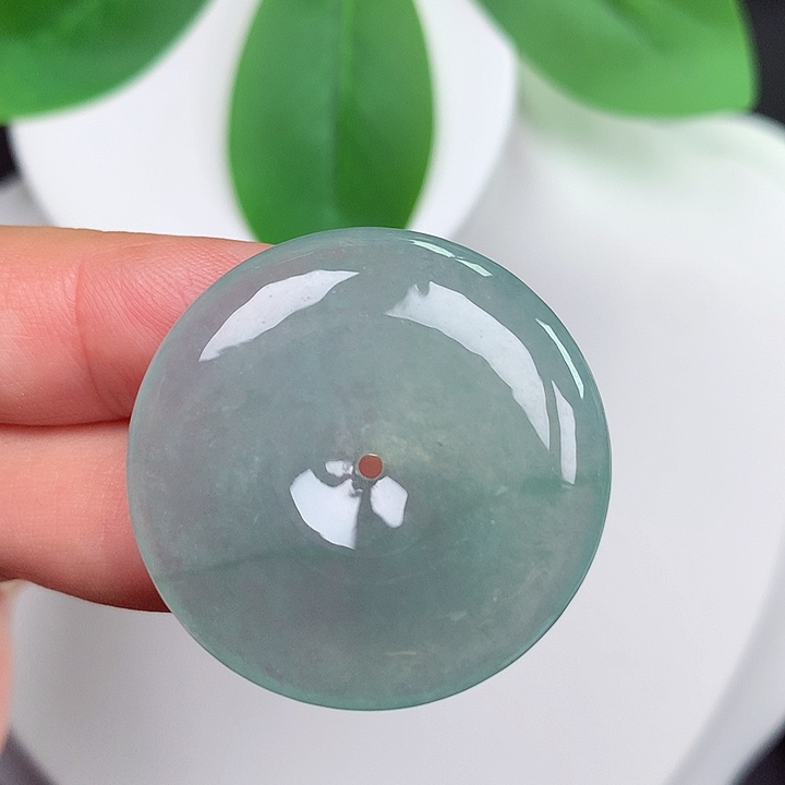 颈饰未镶嵌翡翠平安扣 31.1x5.5mm