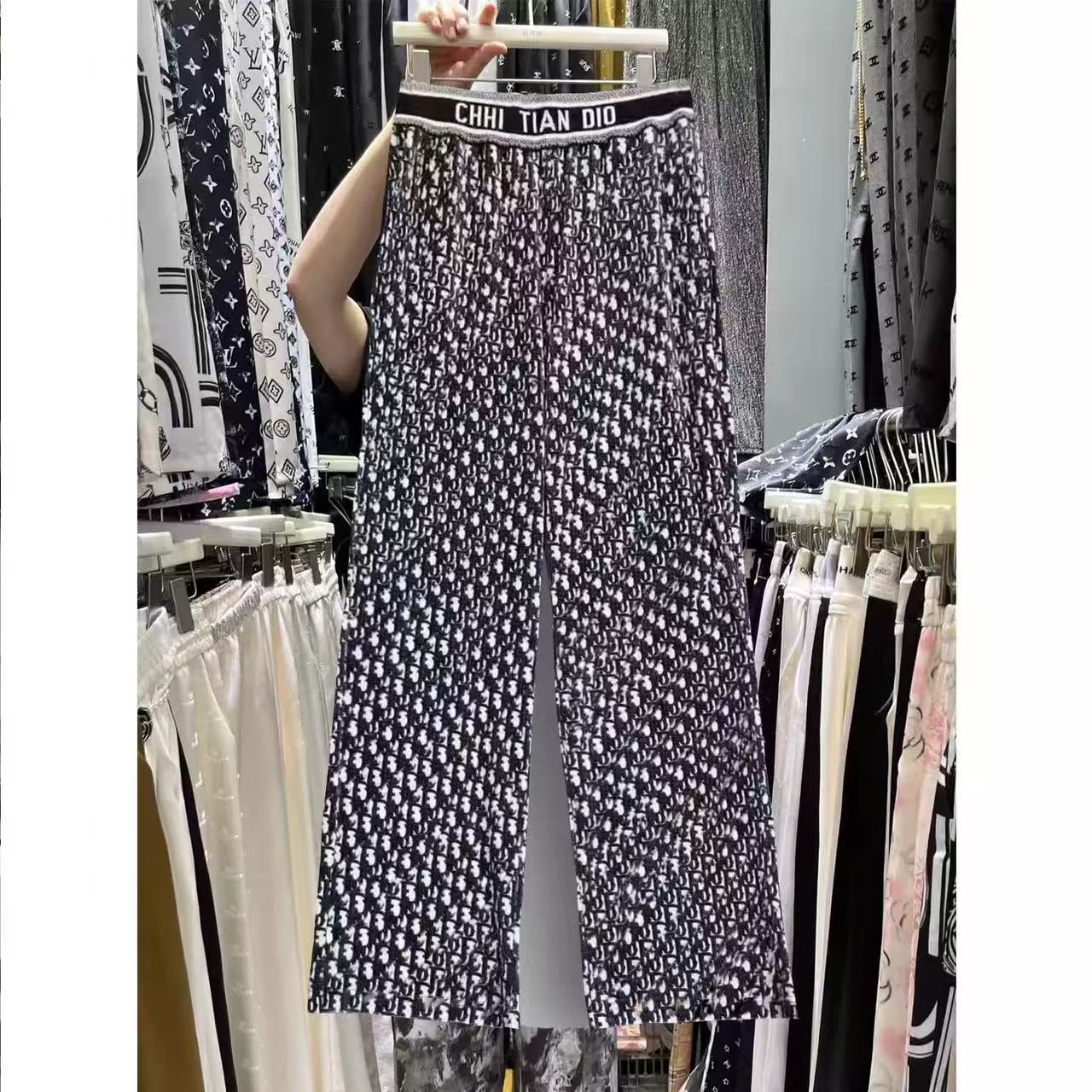 Z001满印冰丝长裤（NO退NO换）