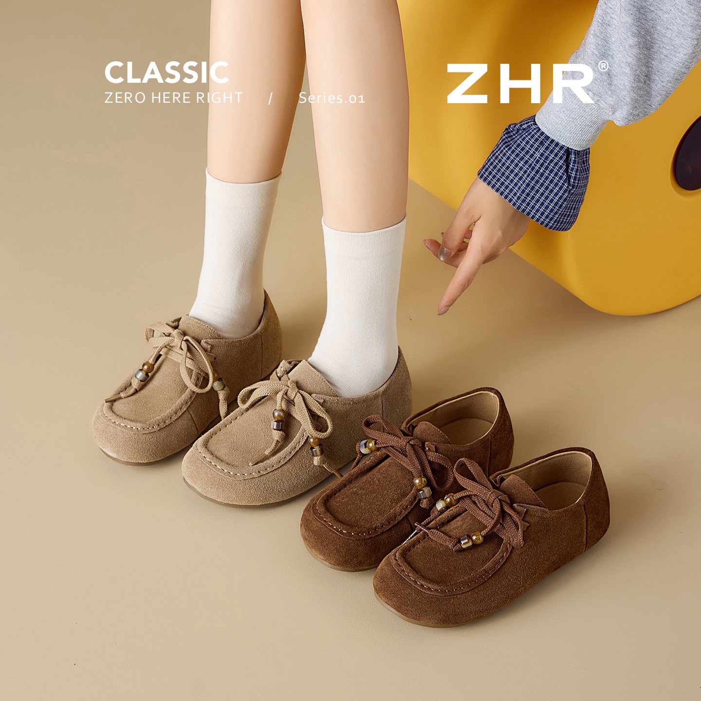 ZHR/则则【焦糖袋鼠】勃肯鞋女秋季新复古老钱风百搭学生休闲单鞋Z