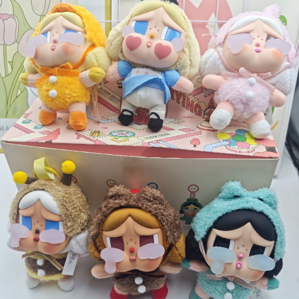49祖国版PO泡_泡眼泪工厂系列搪胶脸毛绒盲盒哭蛙件要求高者慎拍