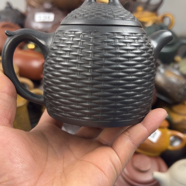 紫砂茶壶紫砂壶把裂