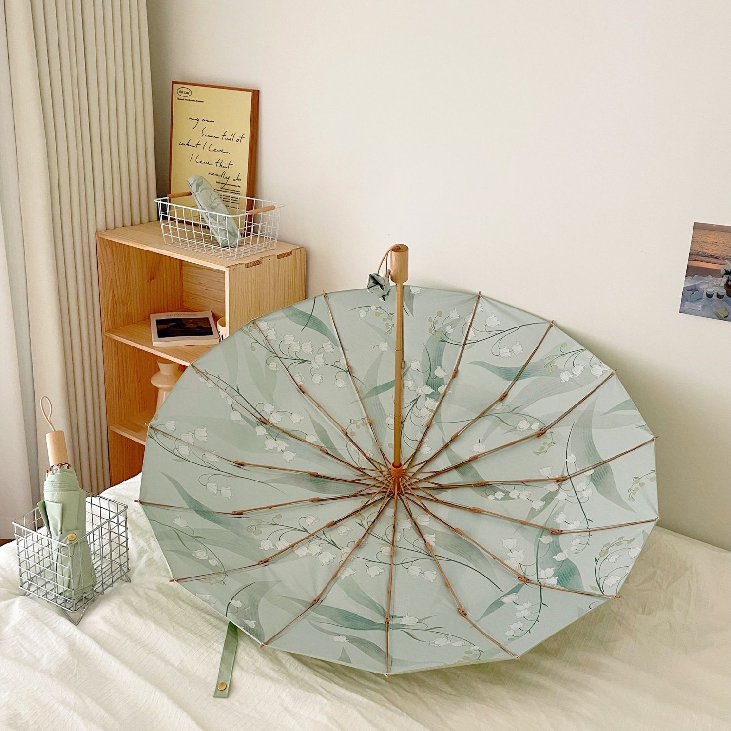 16骨雨伞女折叠大号抗风晴雨两用太阳伞防晒防紫外线遮阳伞