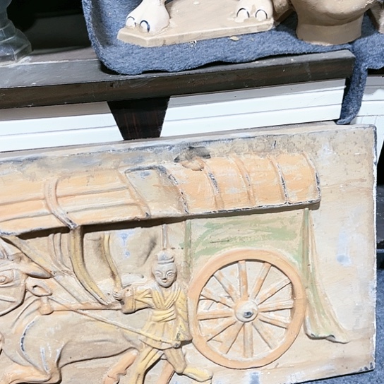 瓦当摆件摆件茶桌茶台陶瓷秋**江