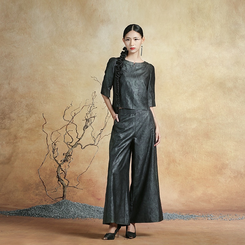 【套装】皎皎青铜镜（上衣）95421761+了了玉台前（裤子）