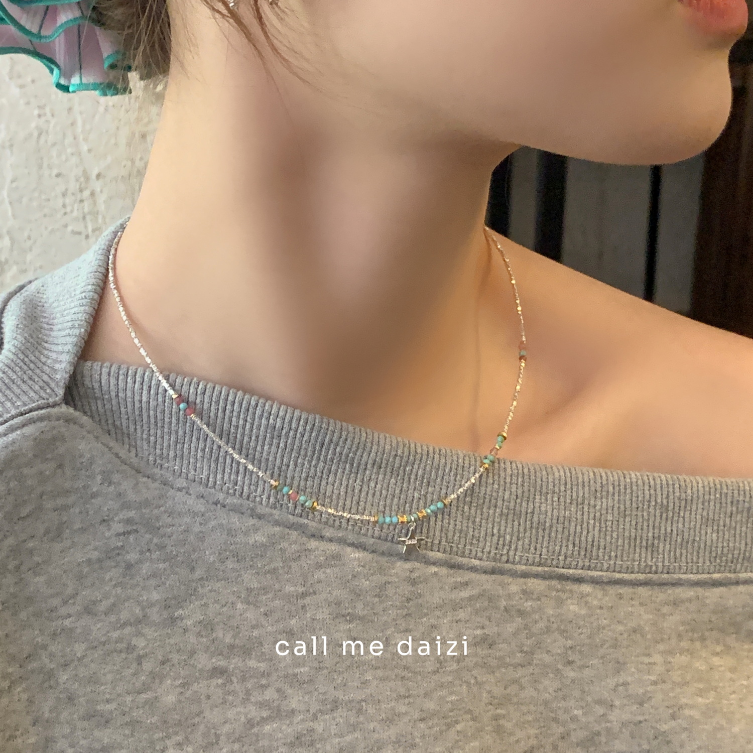 链子925银 星星项链百搭少女甜美简约气质小众时尚