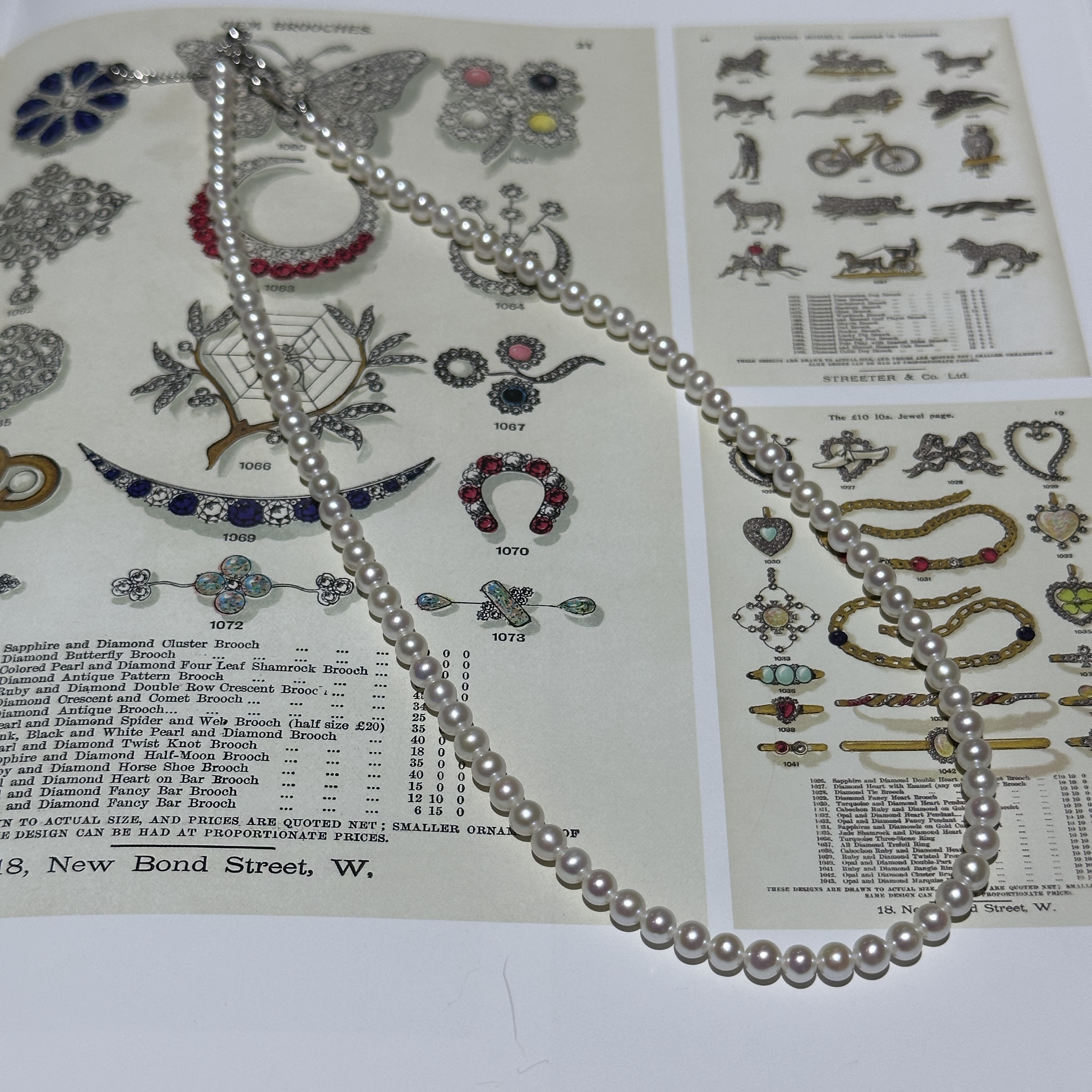 珍珠项链 日本极亮光白aby珠珍珠项链 约4-5mm ZB251170