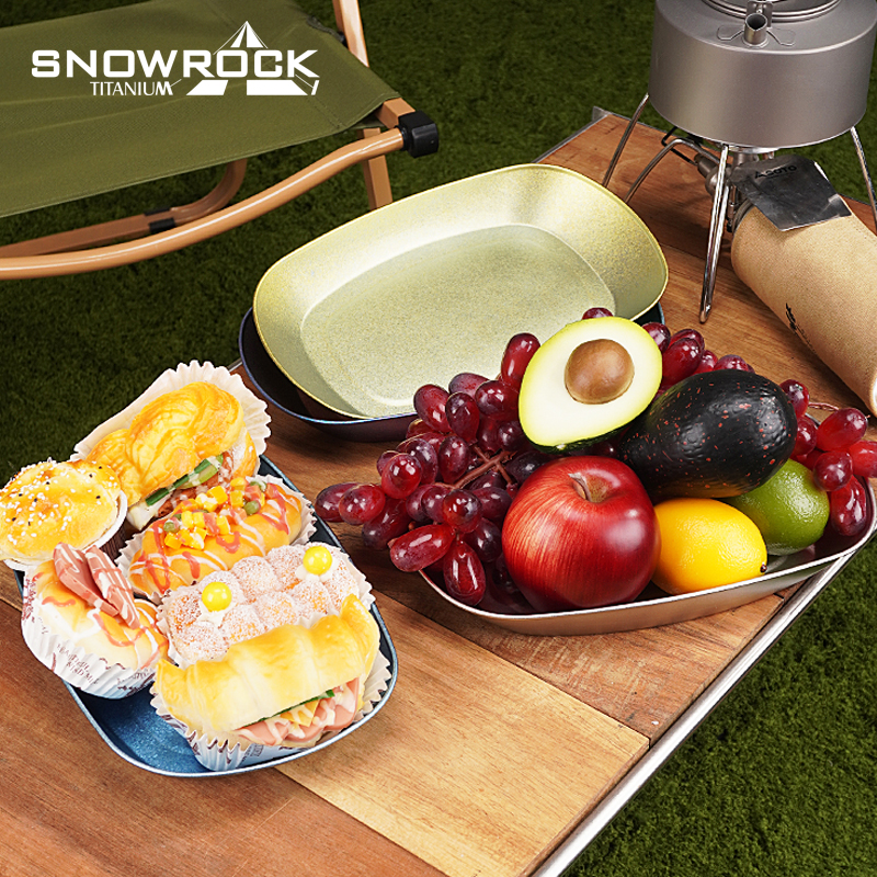 冰花纯钛蒸鱼盘（多色）