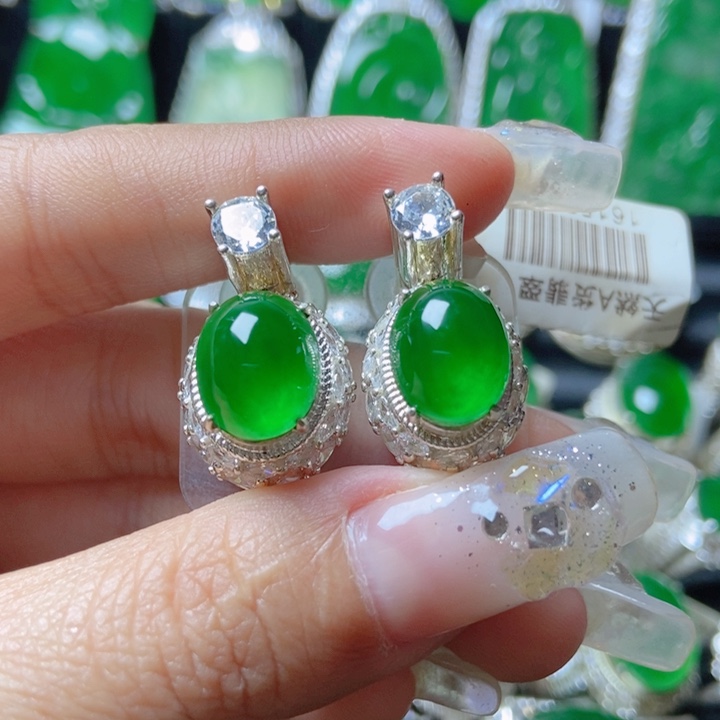 翡翠颈饰银S925镶嵌16155208。