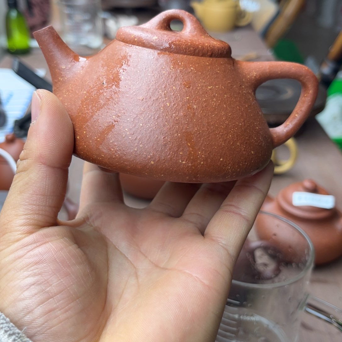 紫砂茶壶降坡泥子冶石瓢200左右瑕疵