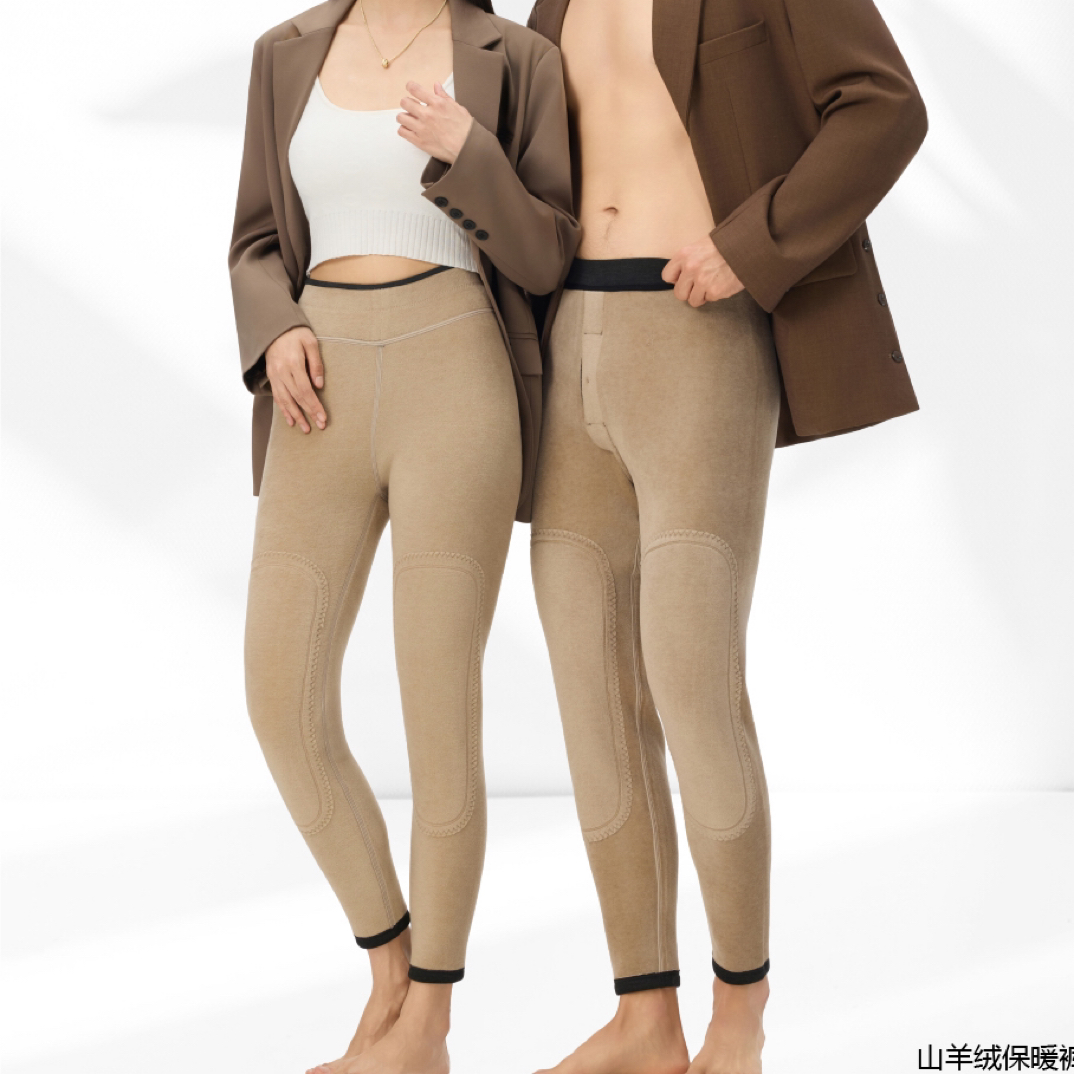男女同款复合发热加厚护膝保暖裤256022
