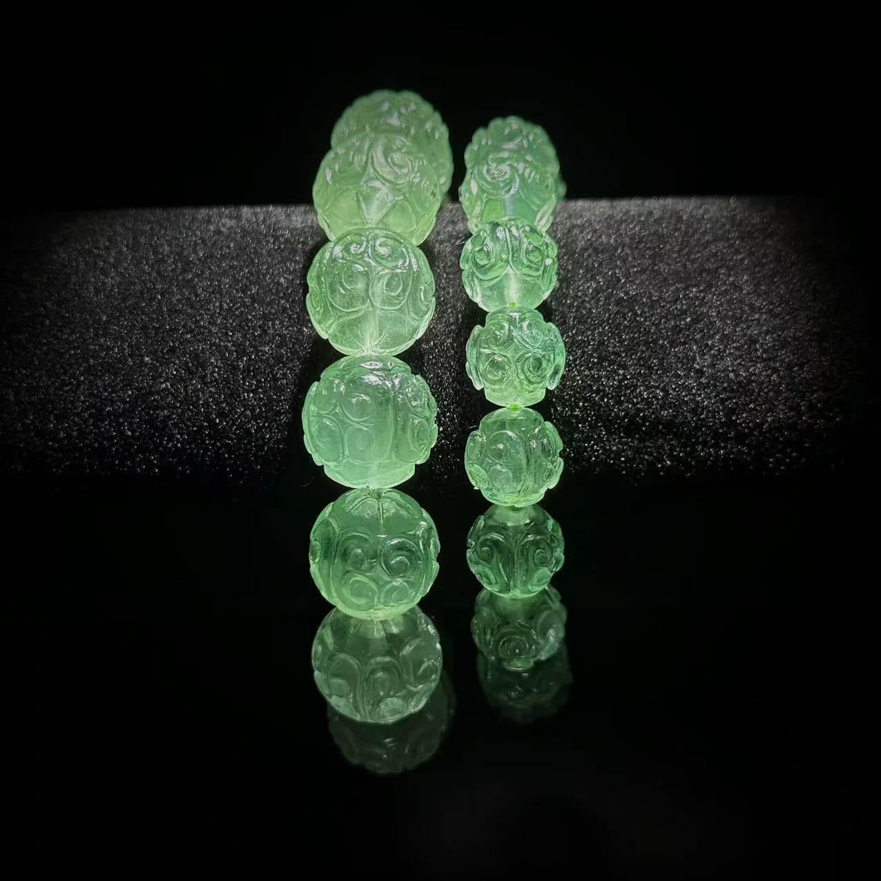 【缪老师严选】SJ1404 上帝调色盘/春色 绿萤石手链 多样性发其一