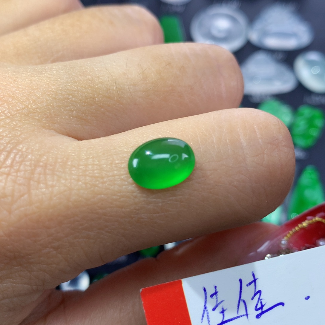 翡翠颈饰未镶嵌纯天然缅甸A货翡翠