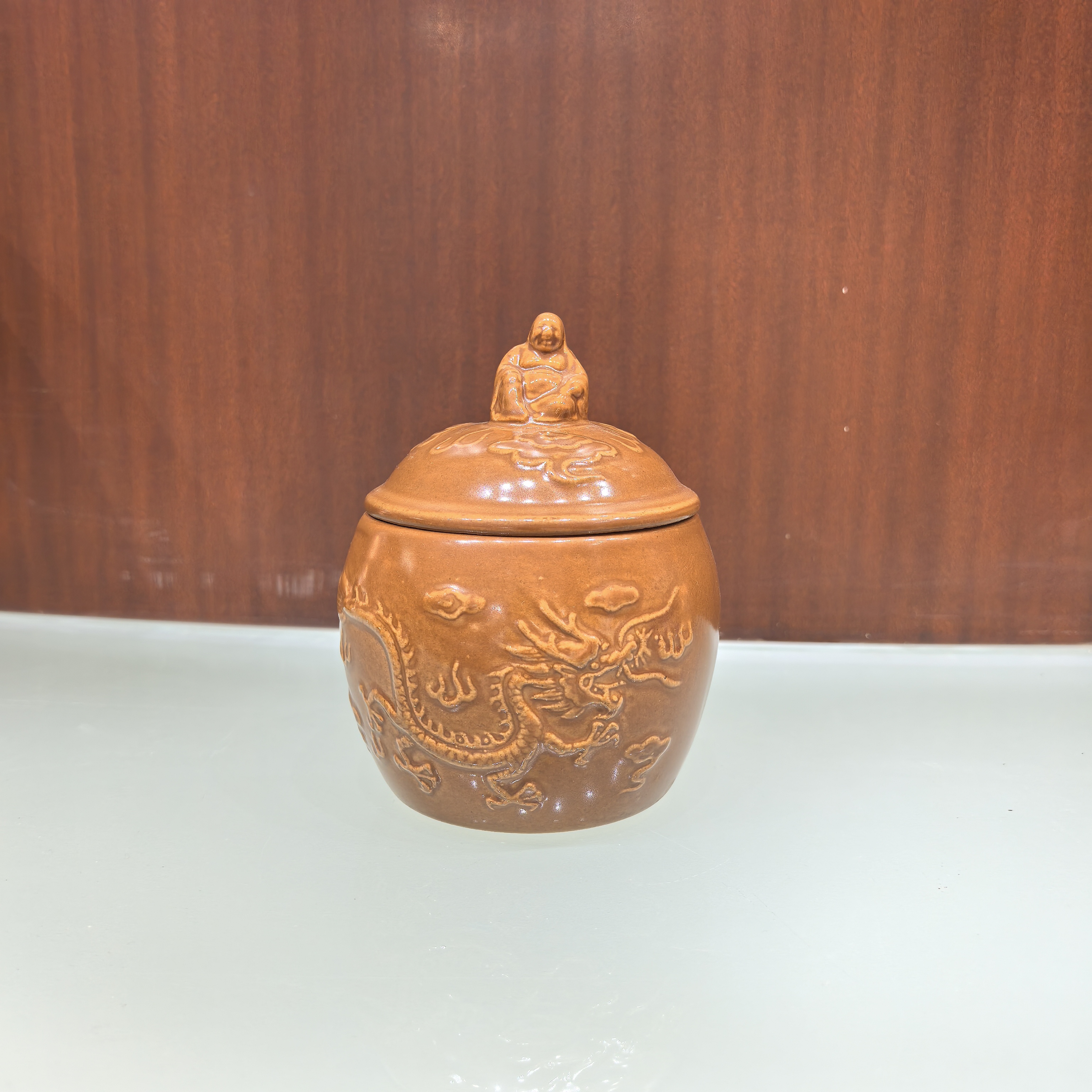 景德镇珍宝0.35升砂锅炖盅9080佛跳墙棕色