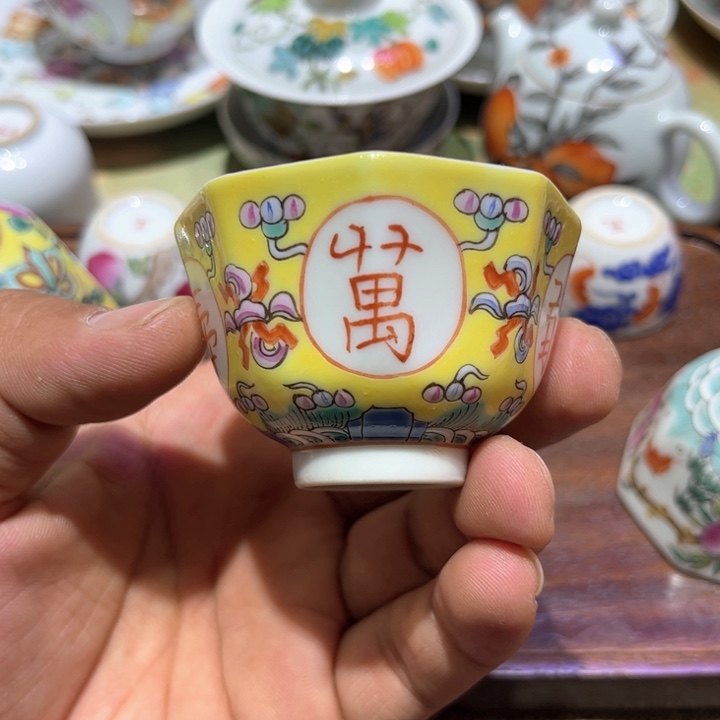 纯手绘精品盖碗杯