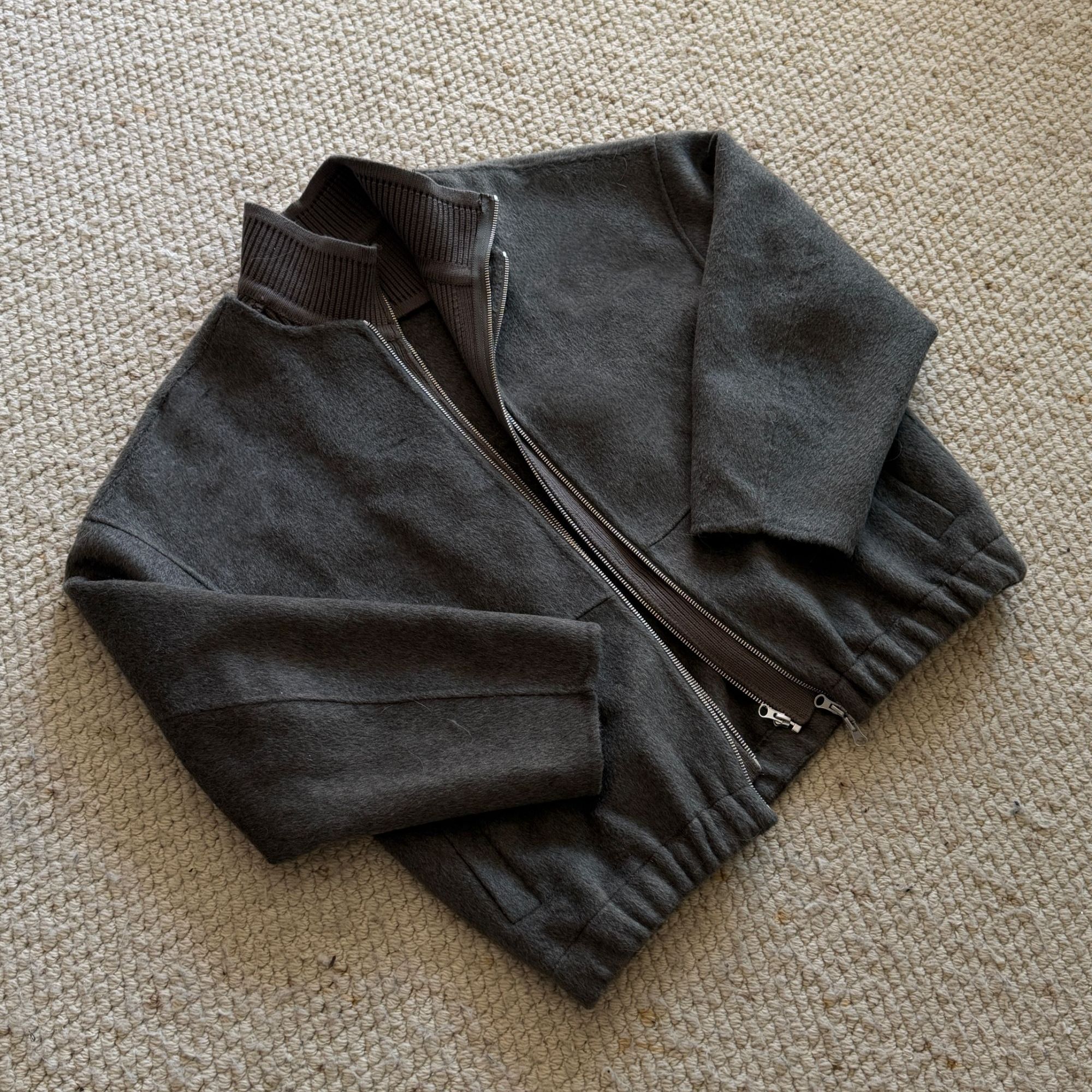 GHOST IN ME 骆驼绒一衣多穿羊毛双面呢外套夹克