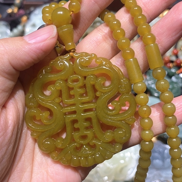 岫玉毛衣链未镶嵌