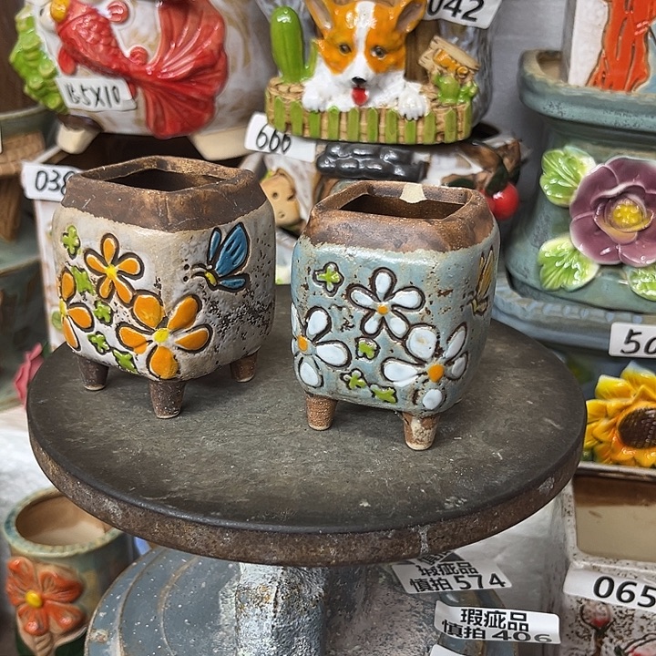 粗陶材质多肉花盆