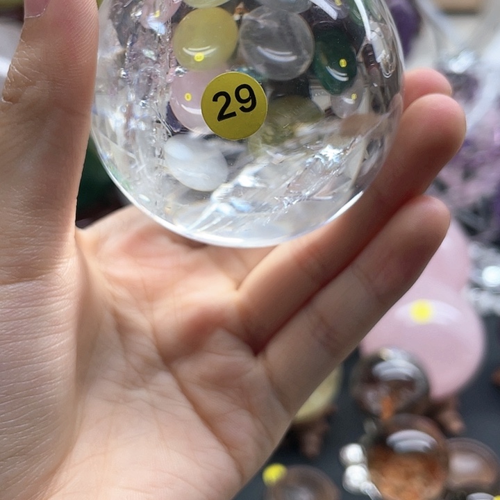水晶天然水晶球卡5.9 29号未镶嵌