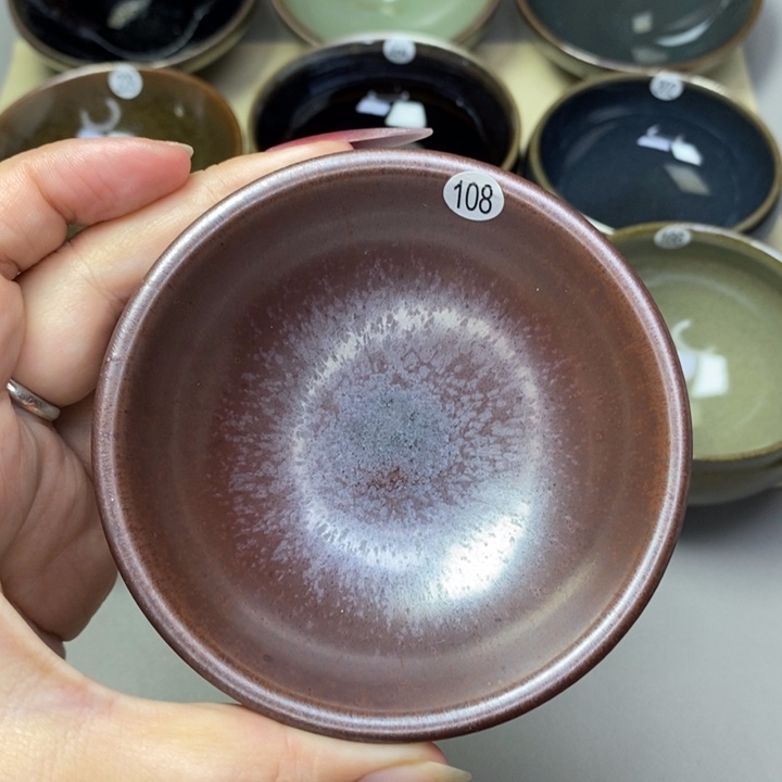 茶盏建窑建盏磨底柴烧主人杯
