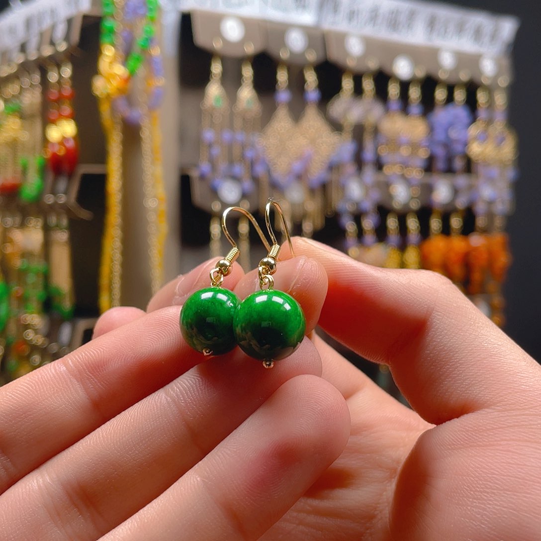 玛瑙/玉髓耳钉合金