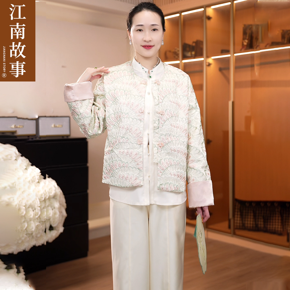江南故事妈妈装2025春季新款外套气质新中式上衣时尚中国风