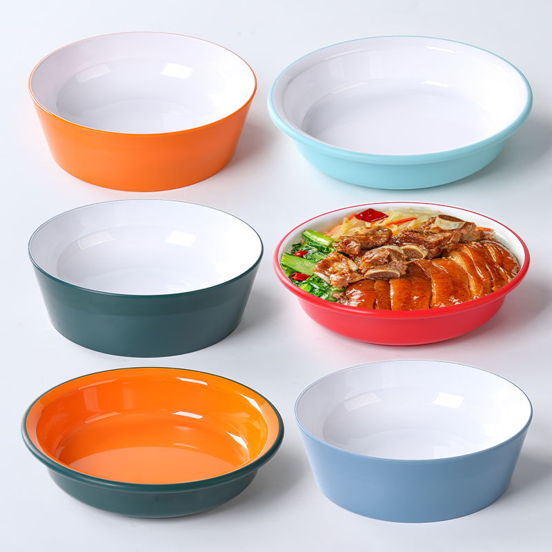 密胺碗商用创意餐厅专用烤肉拌饭碗特色猪脚饭碗韩式卤肉盖浇饭碗