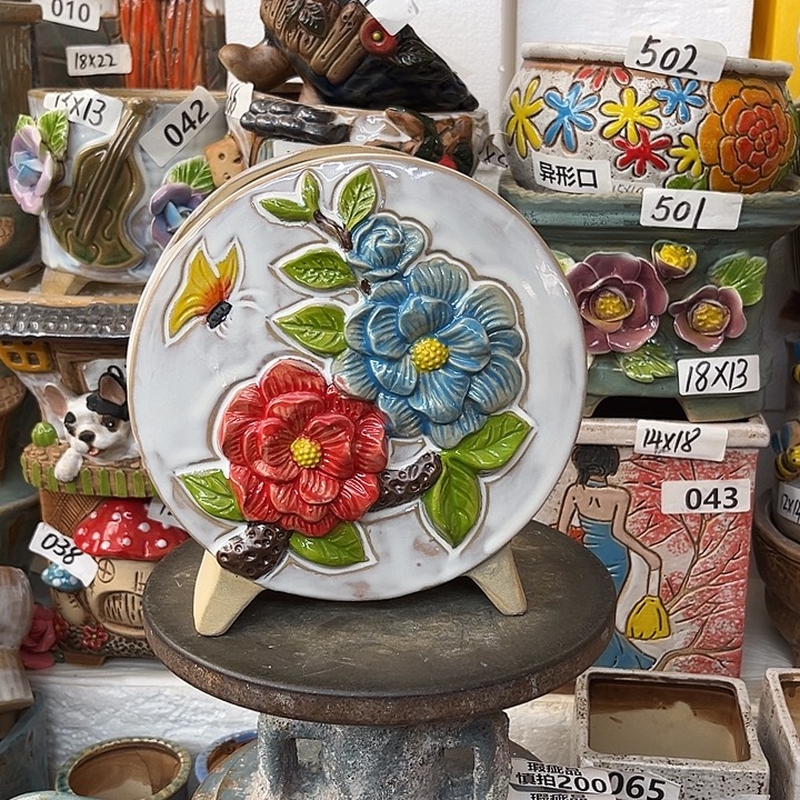 粗陶材质多肉花盆