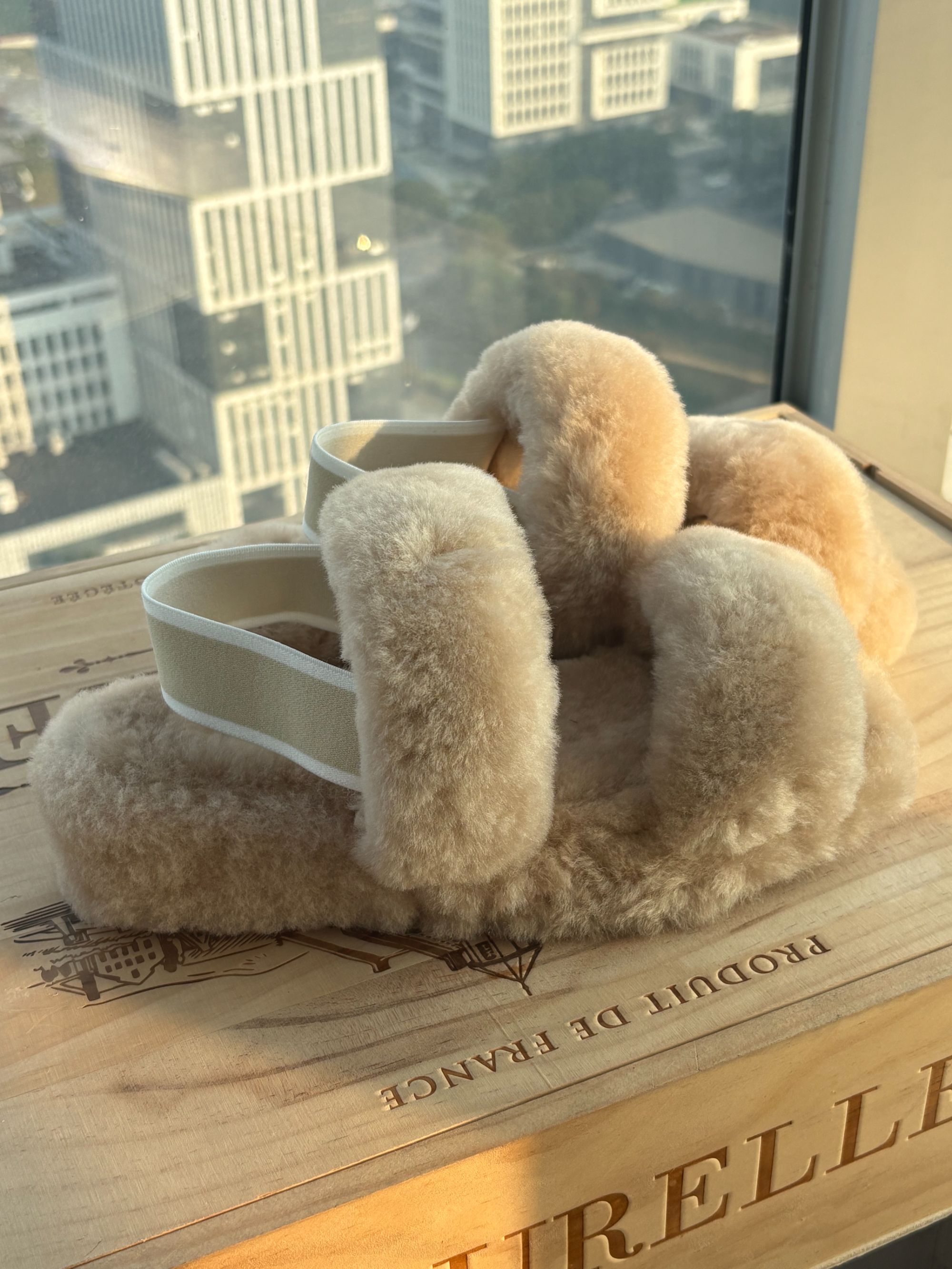 【毛毛拖】羊毛拖女生秋冬款休闲棉拖