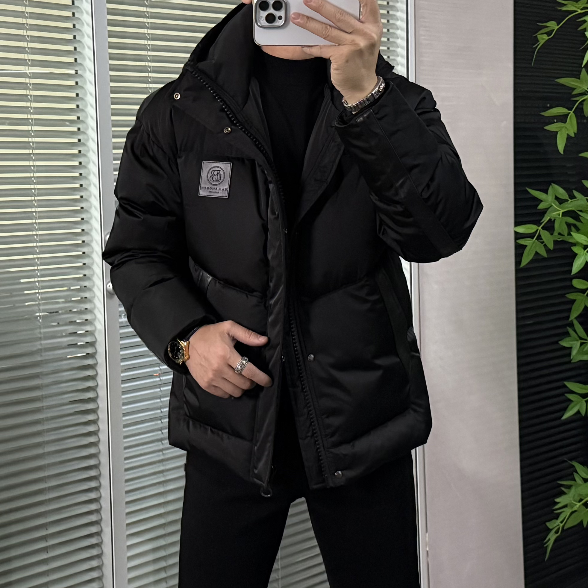 新款/轻奢欧品/连帽加厚白鸭绒男士羽绒服保暖舒适百搭192582368