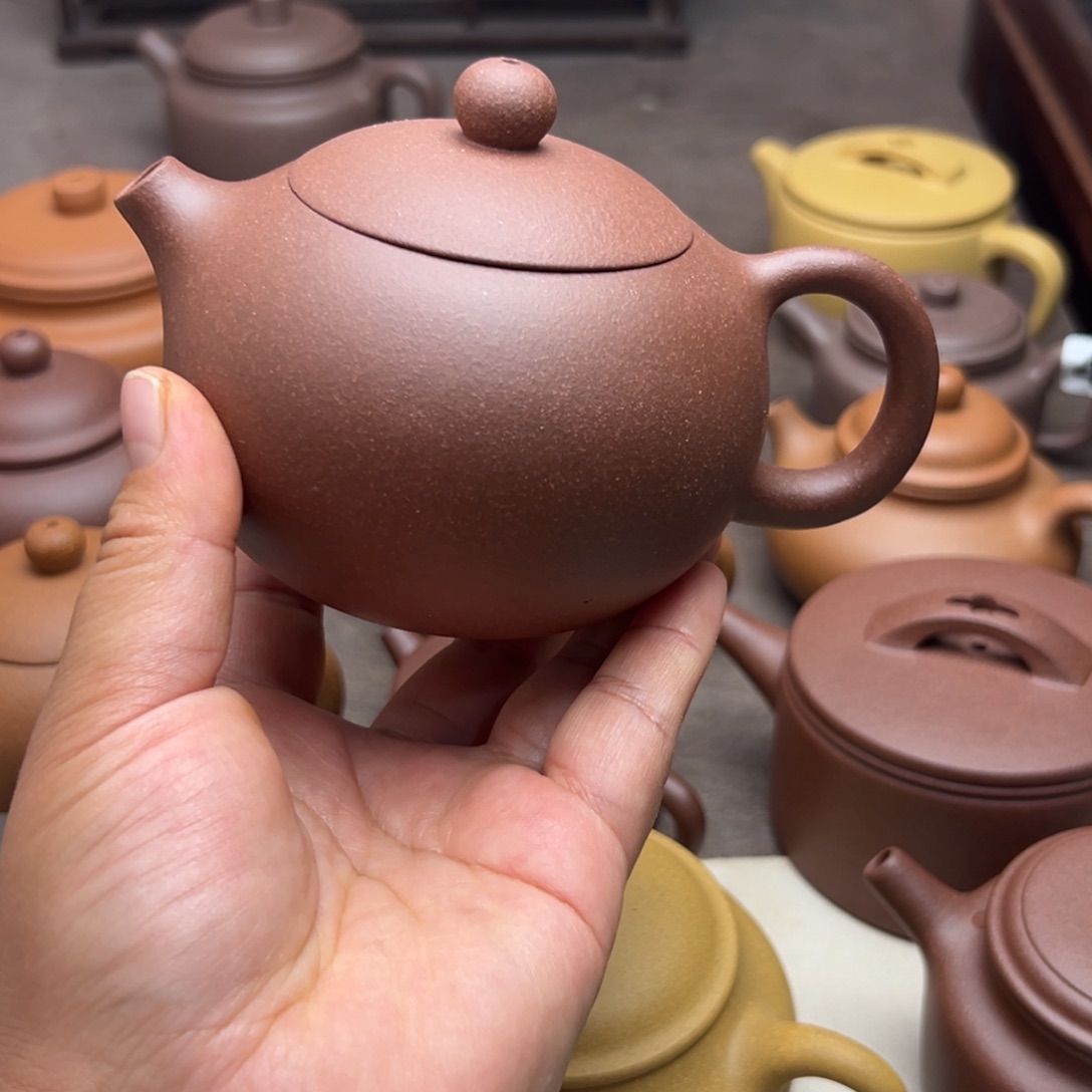 茶壶紫砂紫泥半手工300cc左右