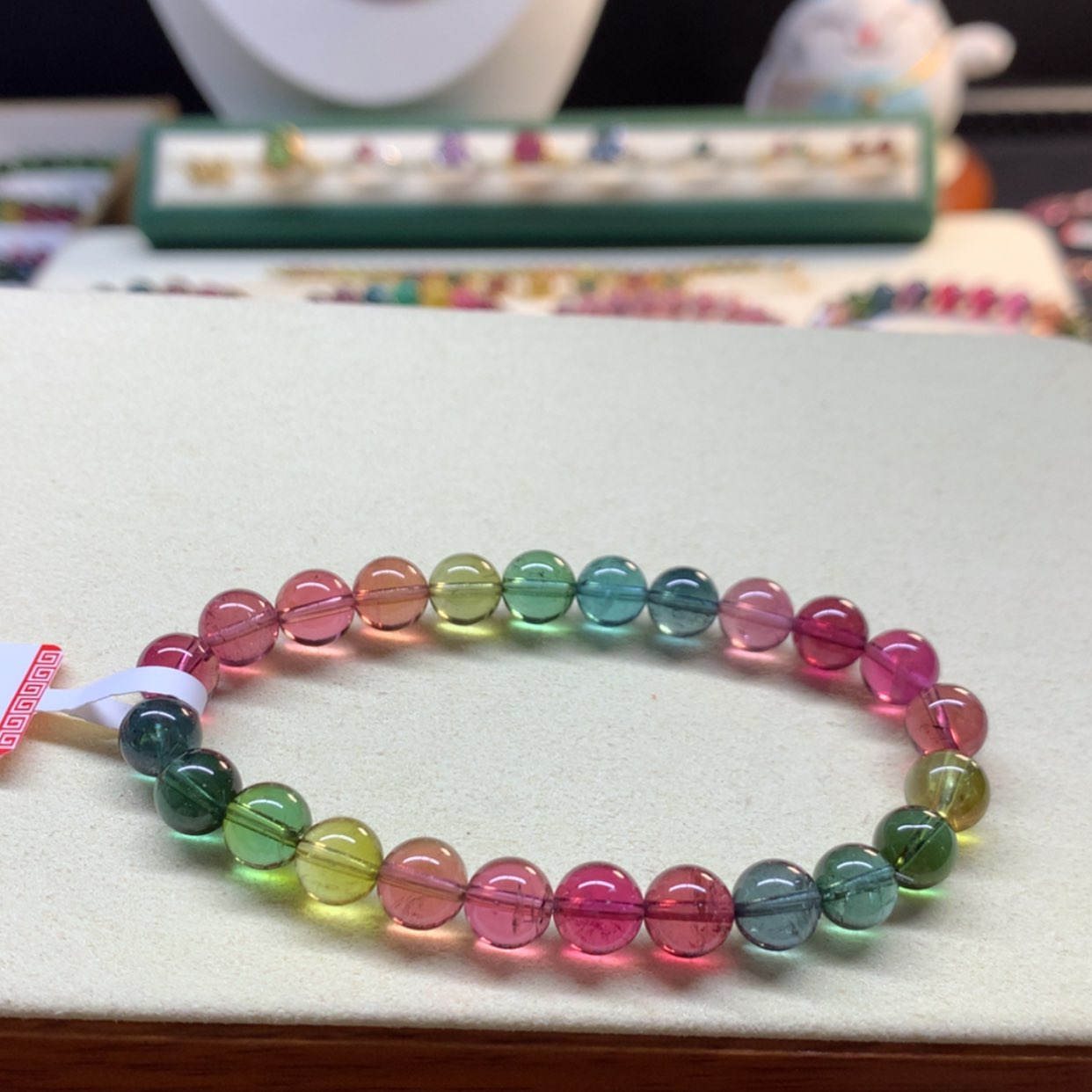 【闪购商品】碧玺手串未镶嵌人鱼彩虹7.8mm