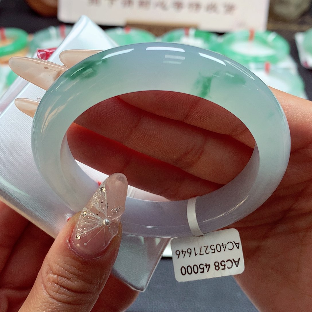 翡翠手镯未镶嵌（83号）66