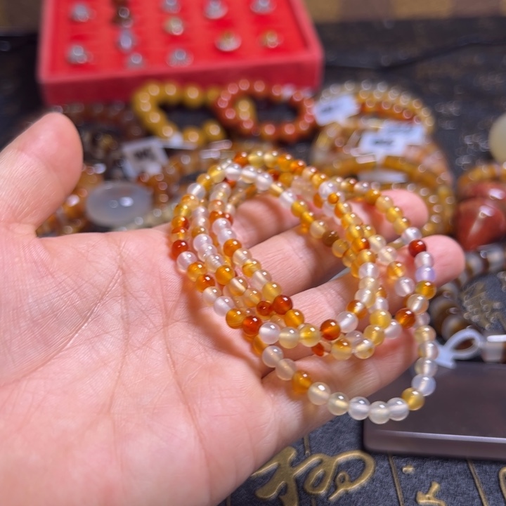 花***衣玛瑙/玉髓合金颈饰007:.75