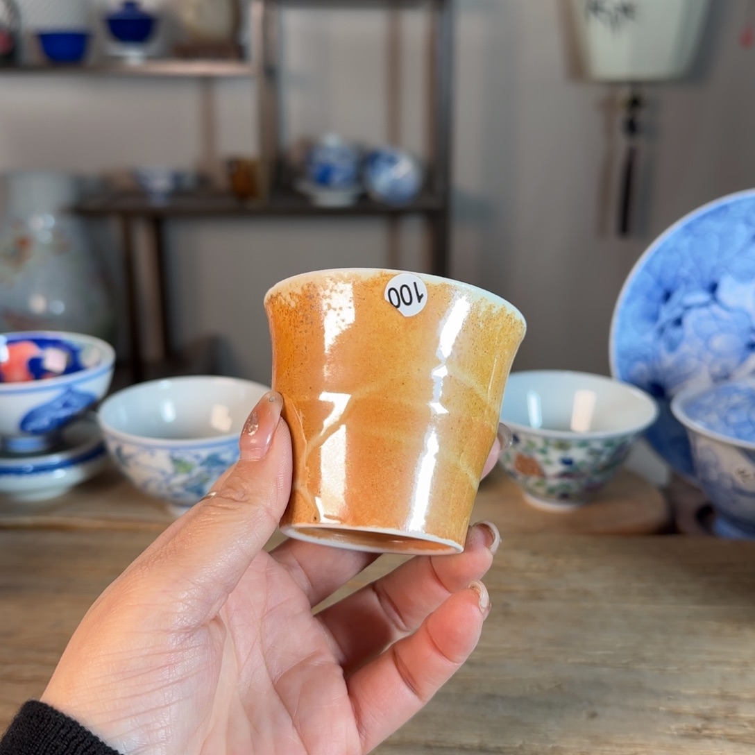 杯景德镇陶瓷柴烧多人