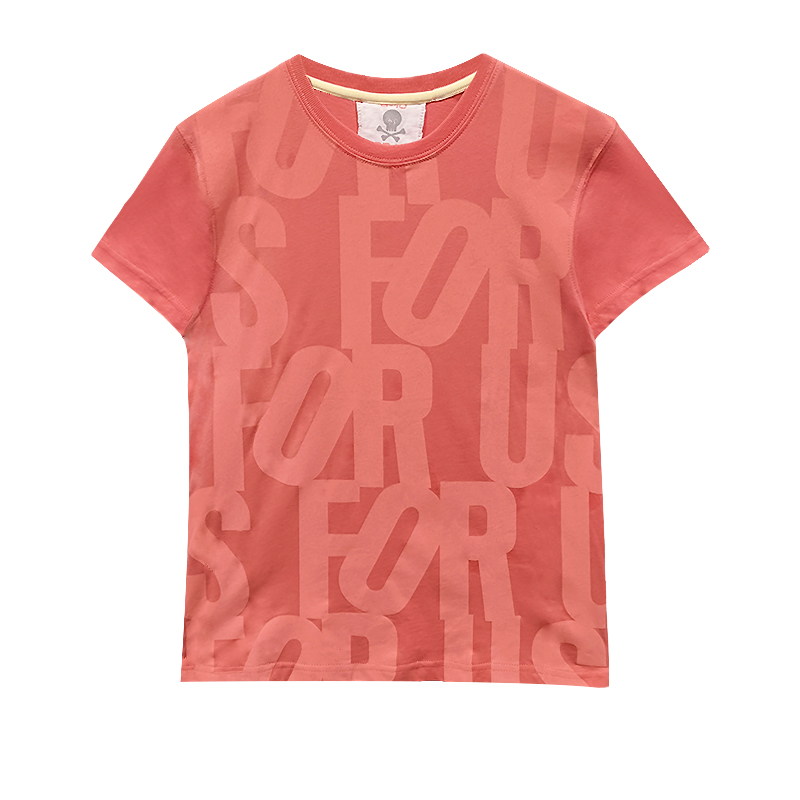 儿童休闲全棉短袖t恤男童女童大童时尚夏季印花圆领宽松百搭潮流