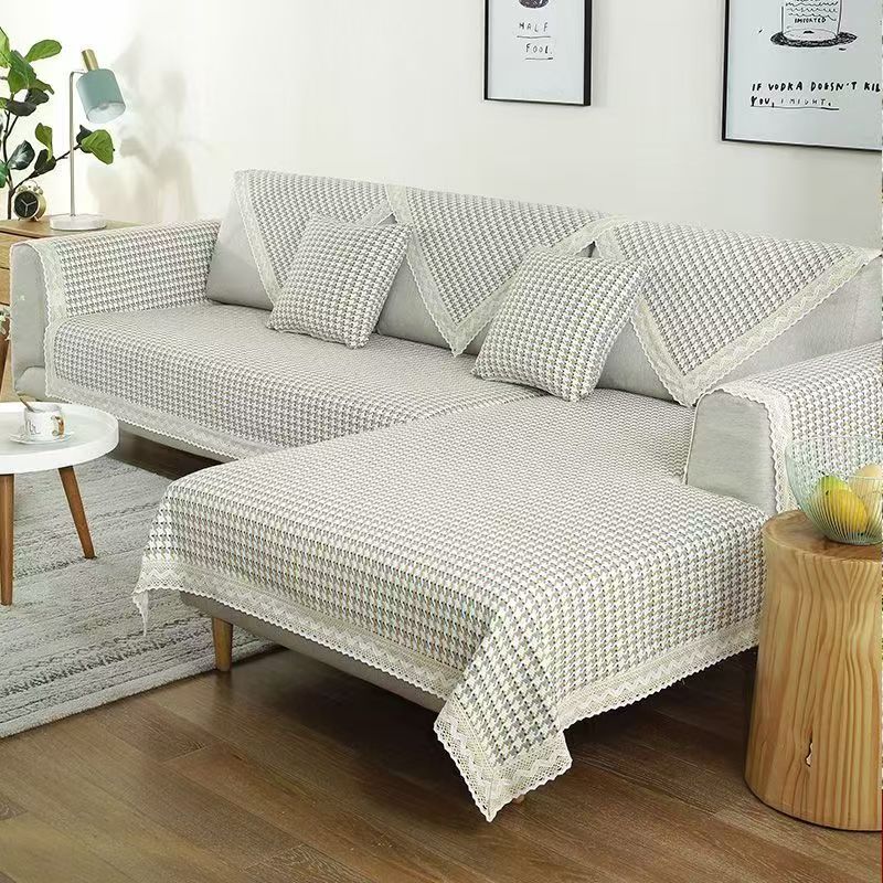 沙发巾-千鸟格90*180高端沙发巾