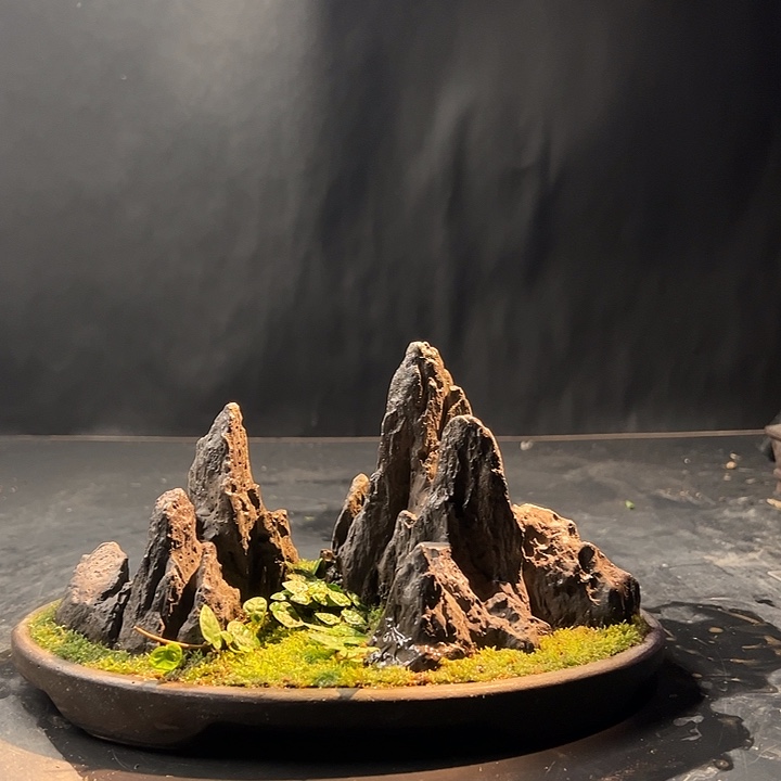 手工制作山石盆景
