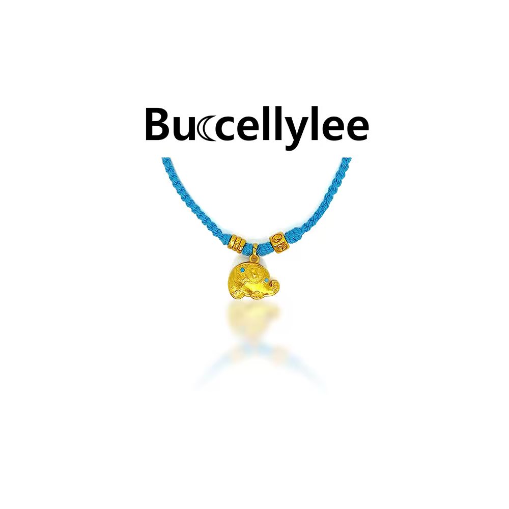 铜合金手链 【李姐专属】发财象高级饰品编织蓝绳子手链