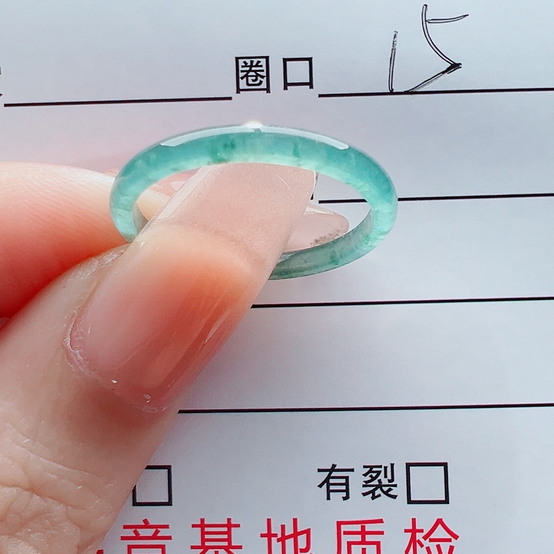 未镶嵌戒指翡翠戒圈