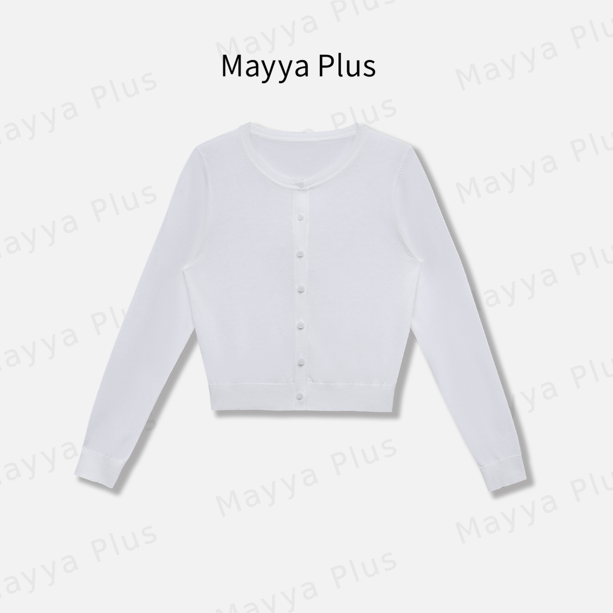 【云纱】Mayya Plus麦芽定制轻奢气质显瘦欧若风针织开衫32526906