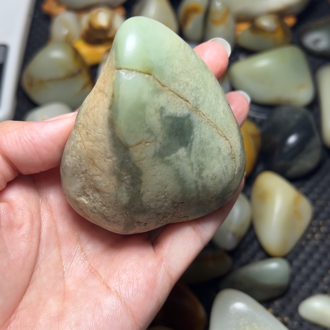 和田玉未镶嵌挂件A24